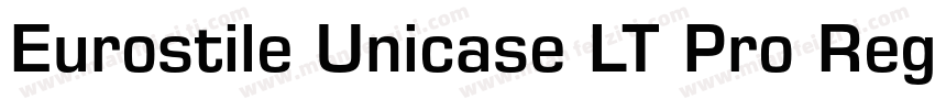 Eurostile Unicase LT Pro Regular字体转换